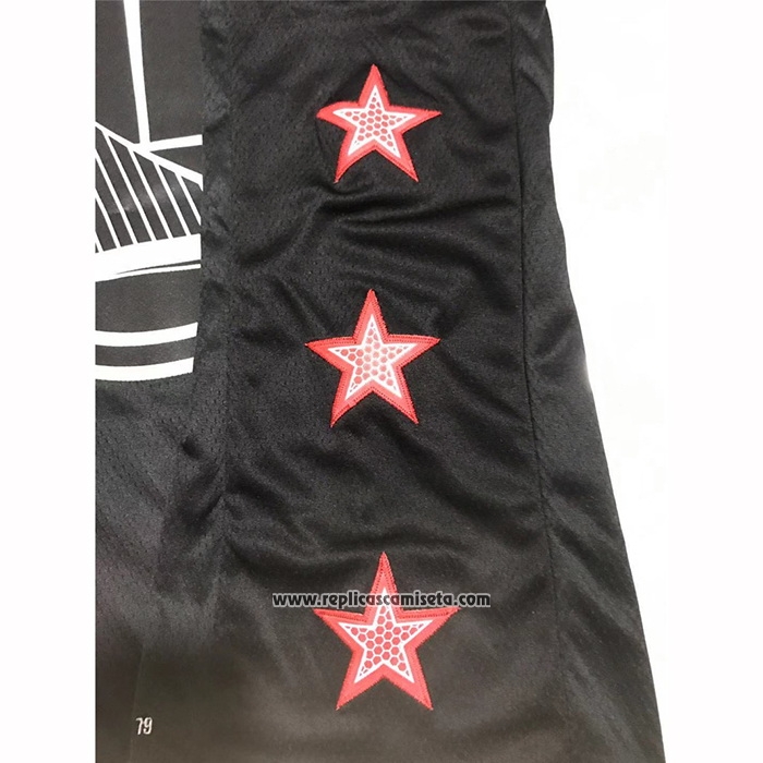 Camiseta All Star 2019 Miami Heat Dwyane Wade #3 Negro
